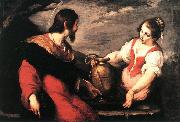 STROZZI, Bernardo Christ and the Samaritan Woman xdg oil painting artist